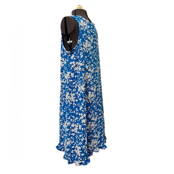 Draper James Blue/White Floral Midi Dress Size S/M - Picture 5 of 9